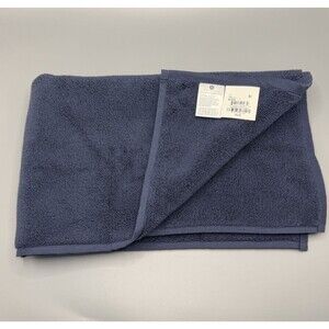 Hotel Collection Luxe Lush Soft Turkish Cotton 20"x32" Blueberry Tub Mat